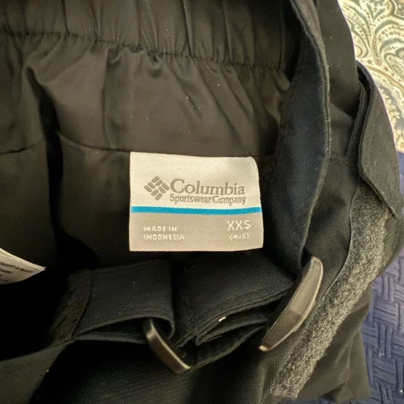 Columbia Black Snow Bib XXS - Picture 2 of 3